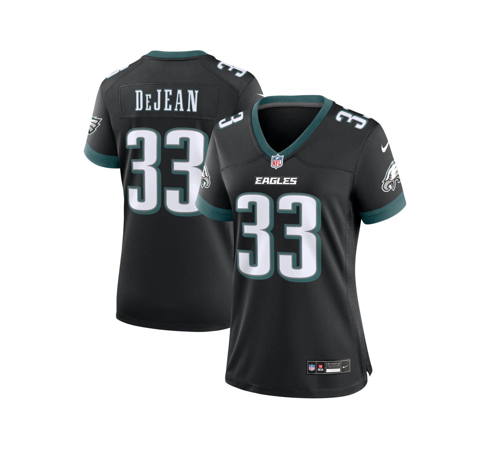 Nike Women's Cooper DeJean Black Philadelphia Eagles Alternate Game Jersey