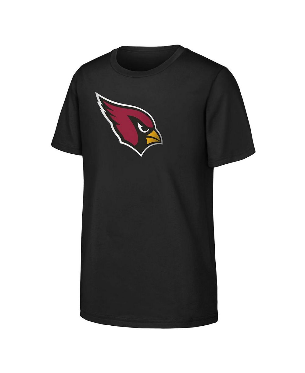 Outerstuff детская футболка Arizona Cardinals с основным логотипом, черная