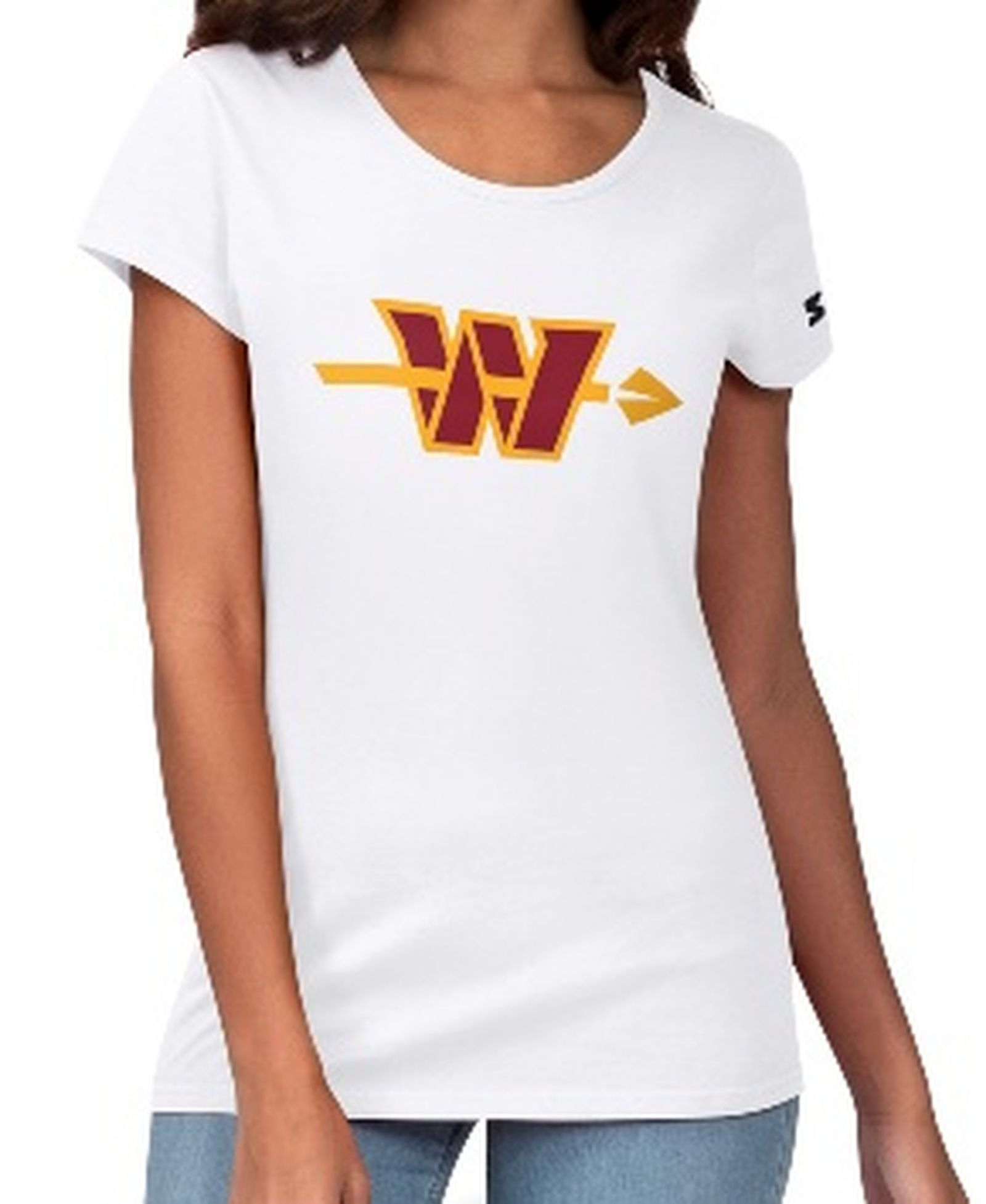 Женская футболка Starter White Washington Commanders Endzone