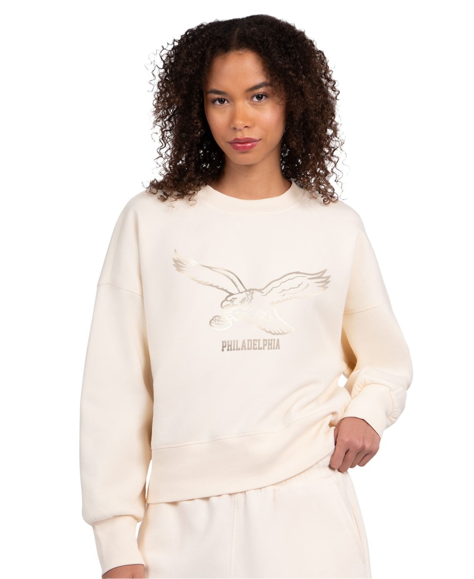 Starter Женский свитшот Philadelphia Eagles Travel Pastels Boxy Fleece