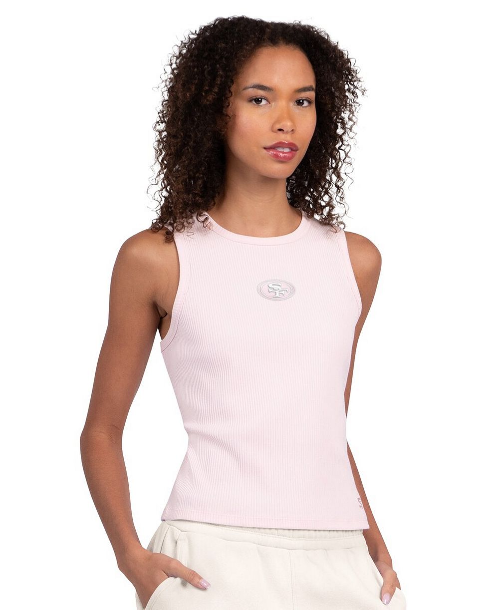 Starter Женский укороченный топ San Francisco 49ers Travel Pastels Pastel Pink