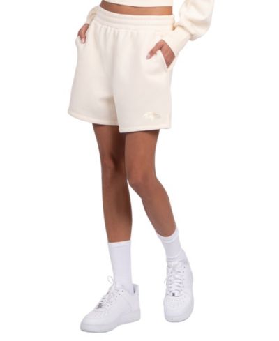Женские флисовые шорты Starter Cream Baltimore Ravens Travel Pastels