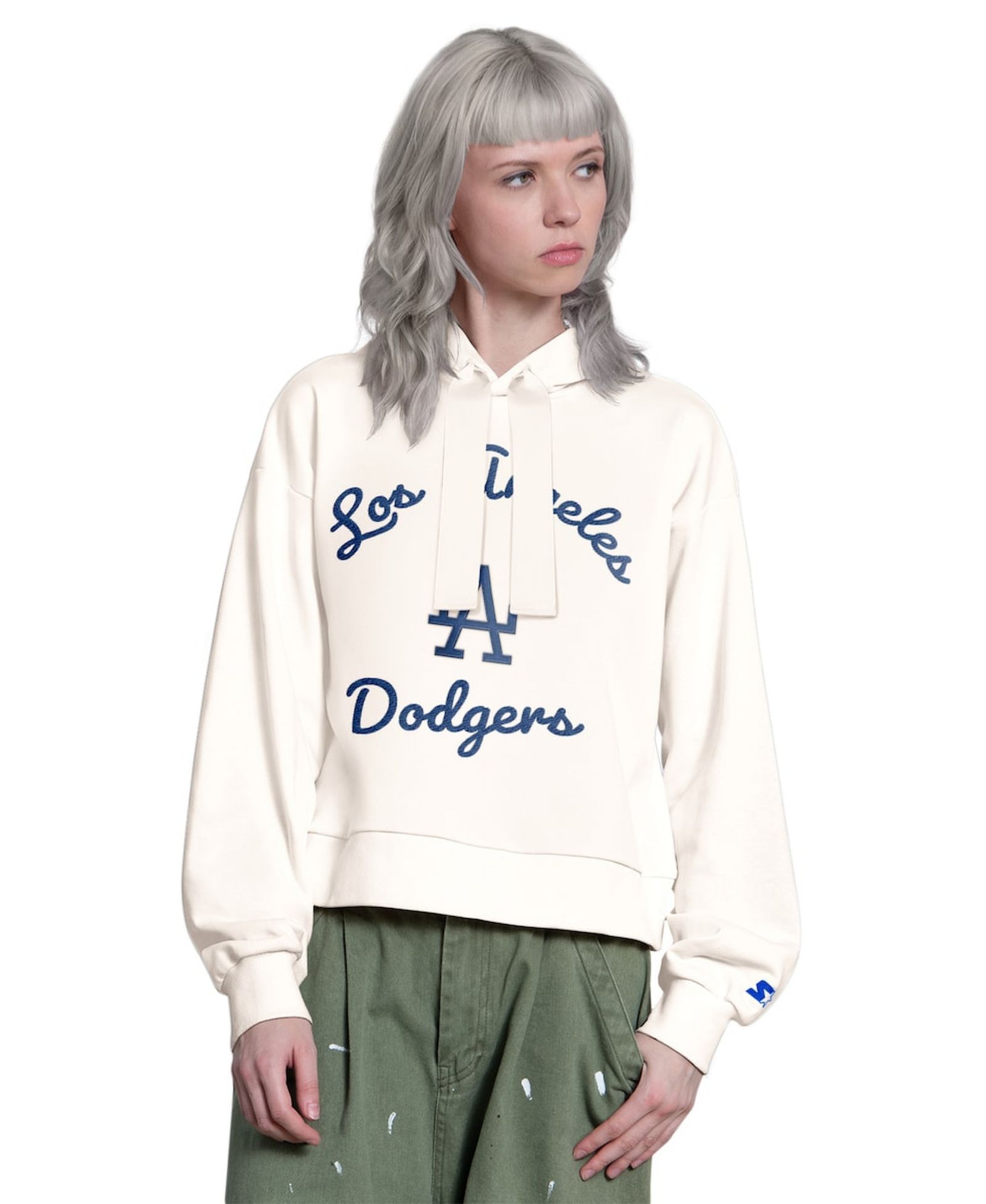 Starter Женский кремовый худи Starter Los Angeles Dodgers Baseline