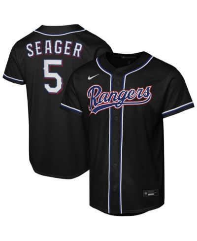 Nike Big Boys and Girls Corey Seager Black Texas Rangers Fashion Replica Player Jersey