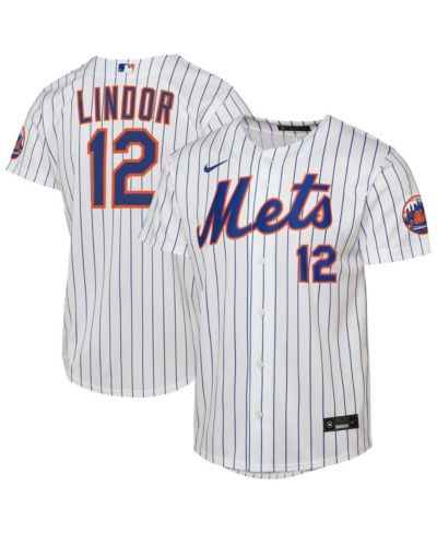 Детская игровая джерси Nike Francisco Lindor White New York Mets Home Stadium Player