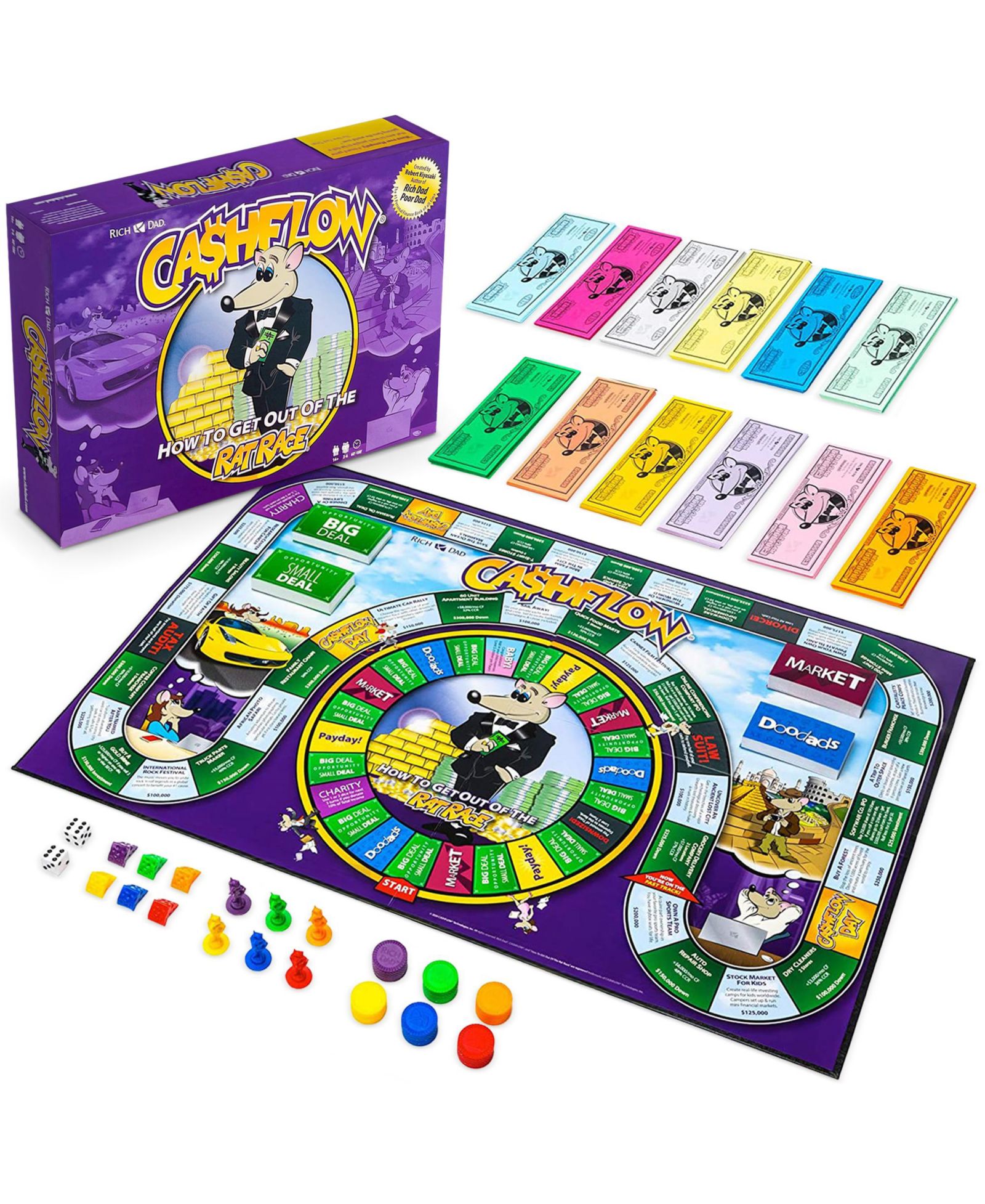 Rich Dad CASHFLOW Strategic Investing Educational Board Game, Ages 14+