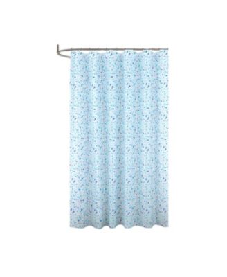 RT Designers Collection Штора для душа из PEVA 90GSM с глиттером и принтом Terrazzo, 70" x 72"
