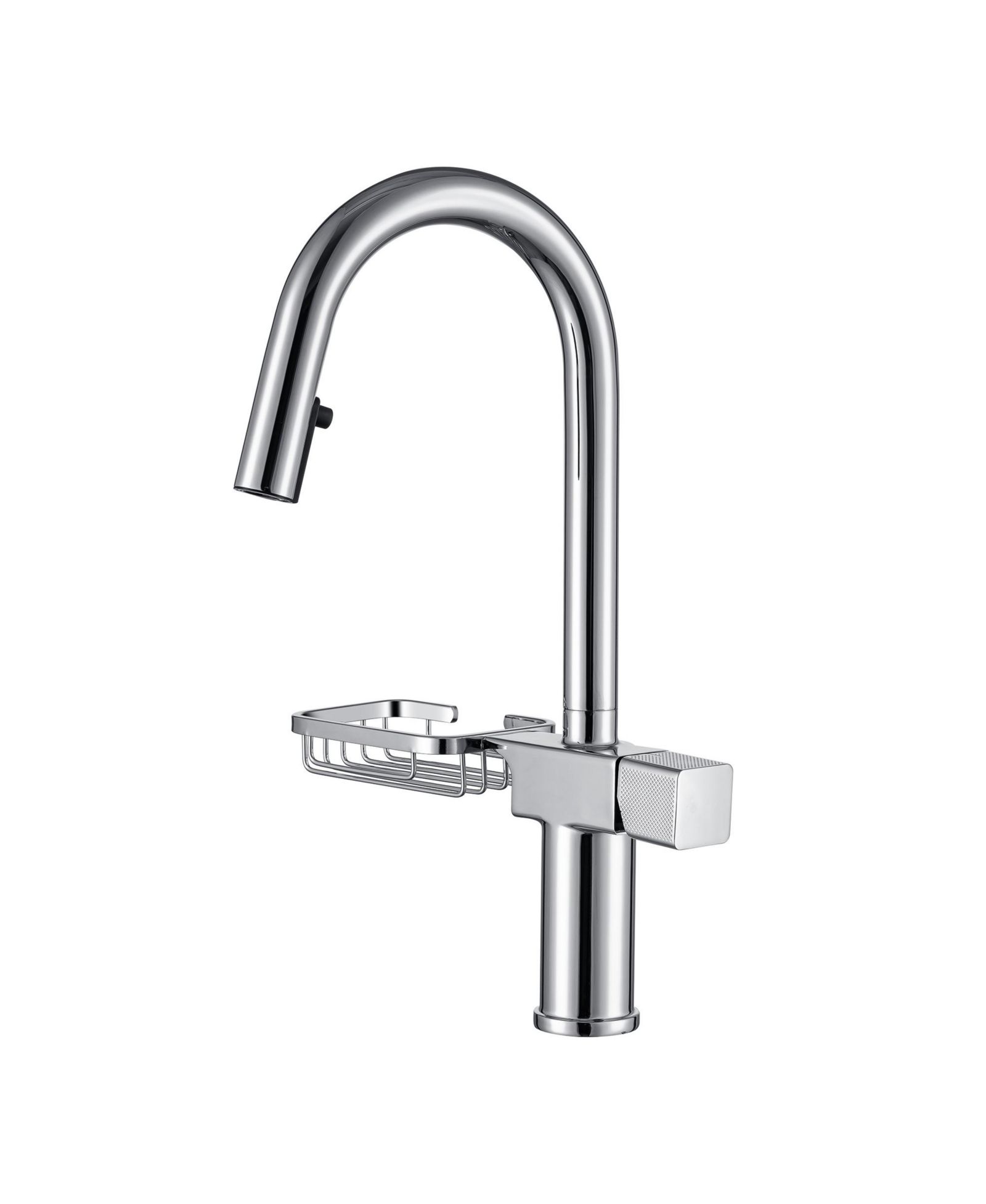 PHYING High Arc Pull Down Kitchen Faucet Modern Single Hole Stainless Steel Sink Faucet for Home Kitchen Bathroom