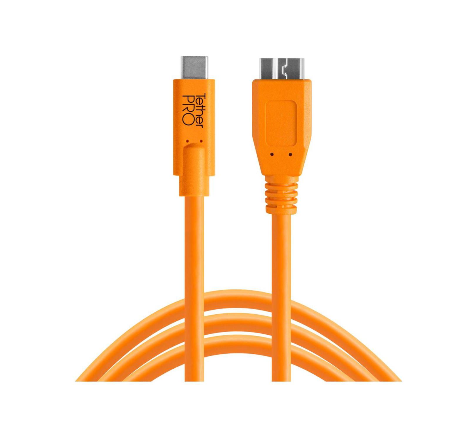 Кабель Tether Tools TetherPro USB C to 3.0 Micro B, 15