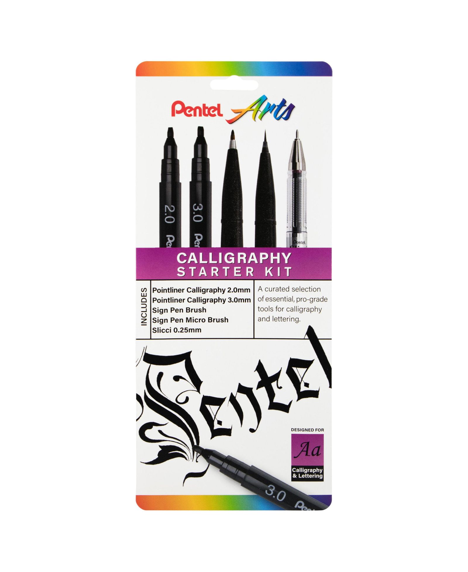 Набор для каллиграфии Pentel Arts, 5 шт.