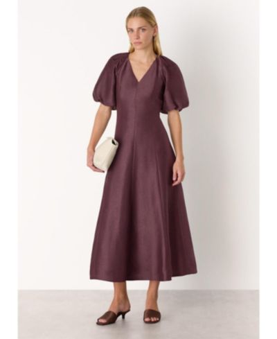 Whistles Women's Silk Blend Taffeta Maxi Dress
