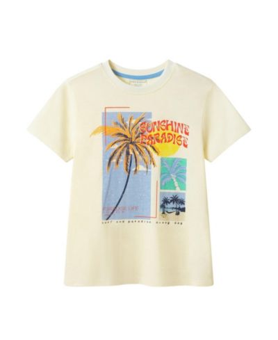 Andy & Evan Big Boys Andy and Evan White Palm Tree Graphic Tee