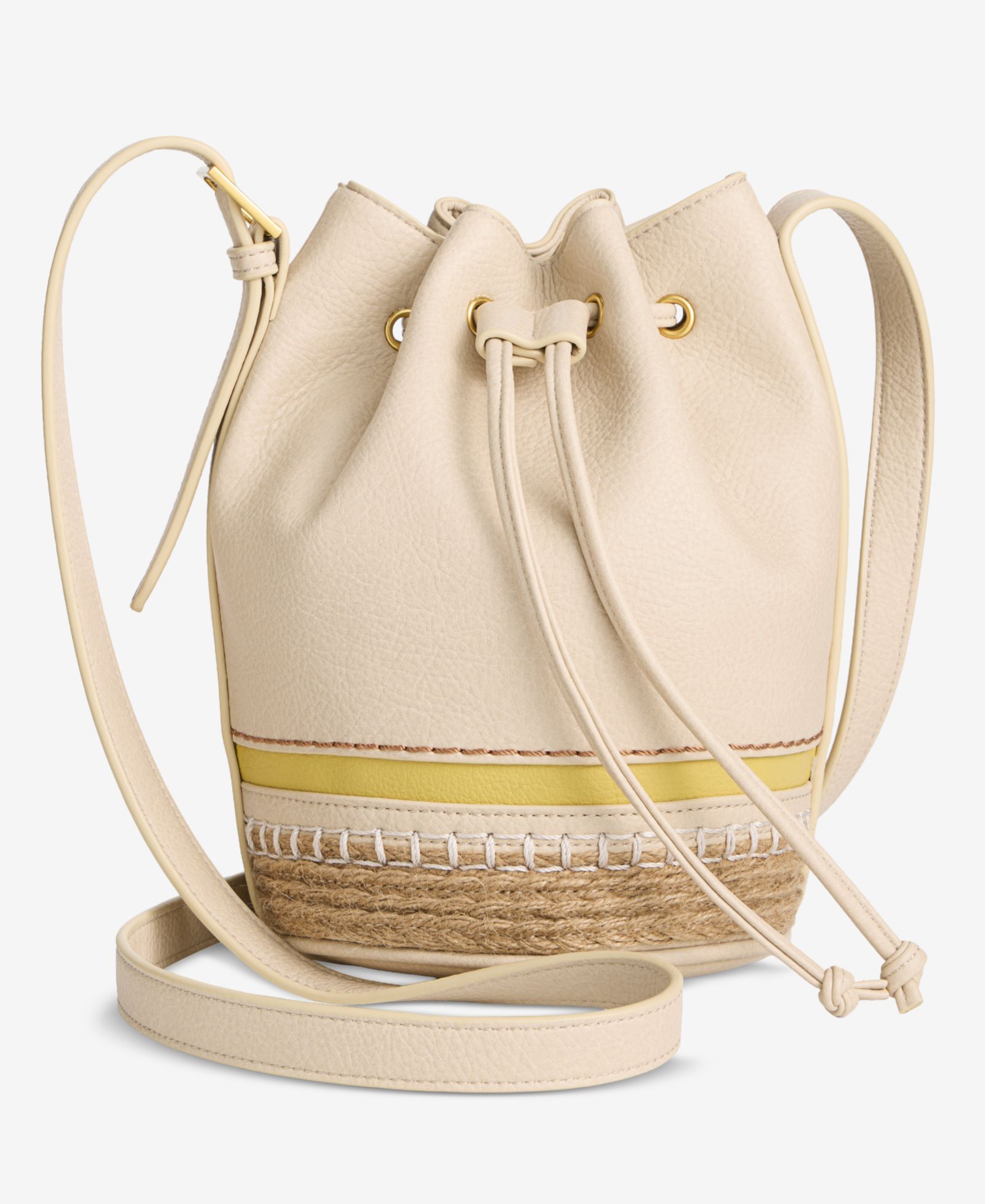 Style & Co Small Bottom Detail Drawstring Bucket, Exclusively at Macy's