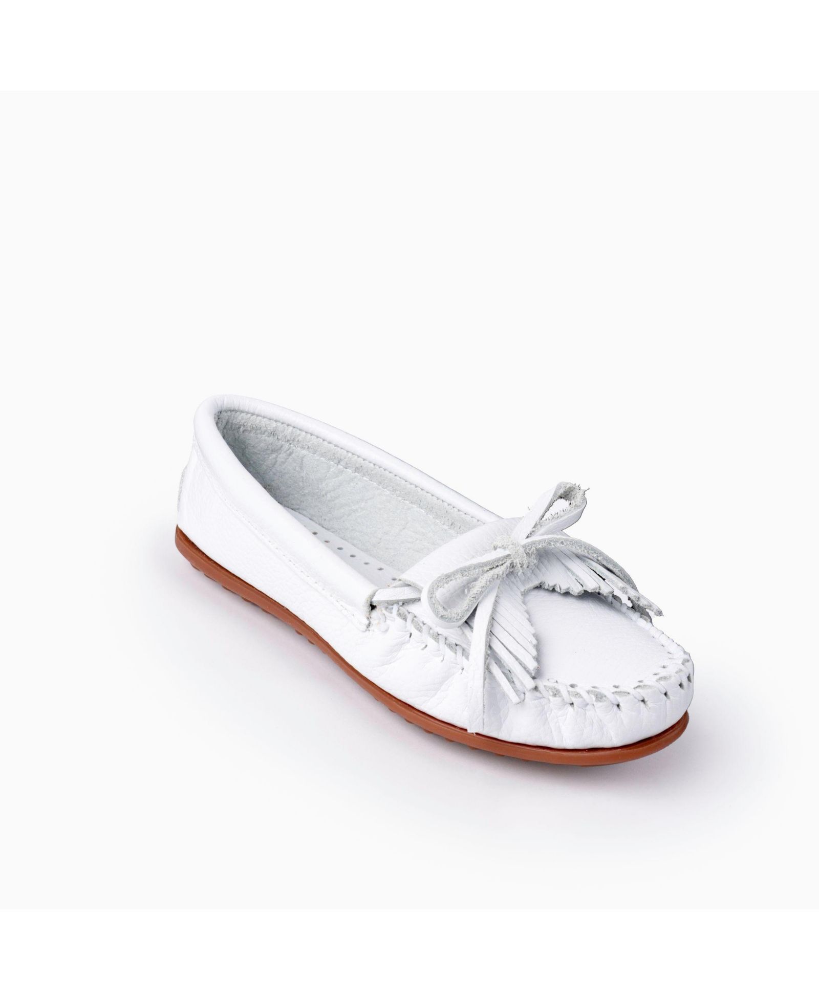 Minnetonka Women's Kilty Leather Moccasins