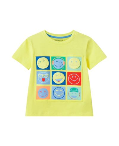Футболка Andy and Evan Toddler Boys Smiley Pop Art Graphic