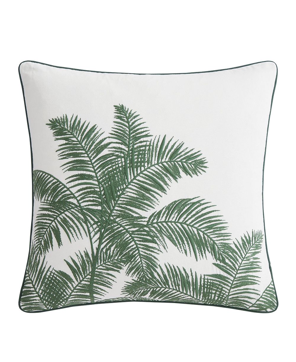 Декоративная подушка Tommy Bahama Home Shaded Palms из прочного хлопкового канваса с молнией, 20" x 20"