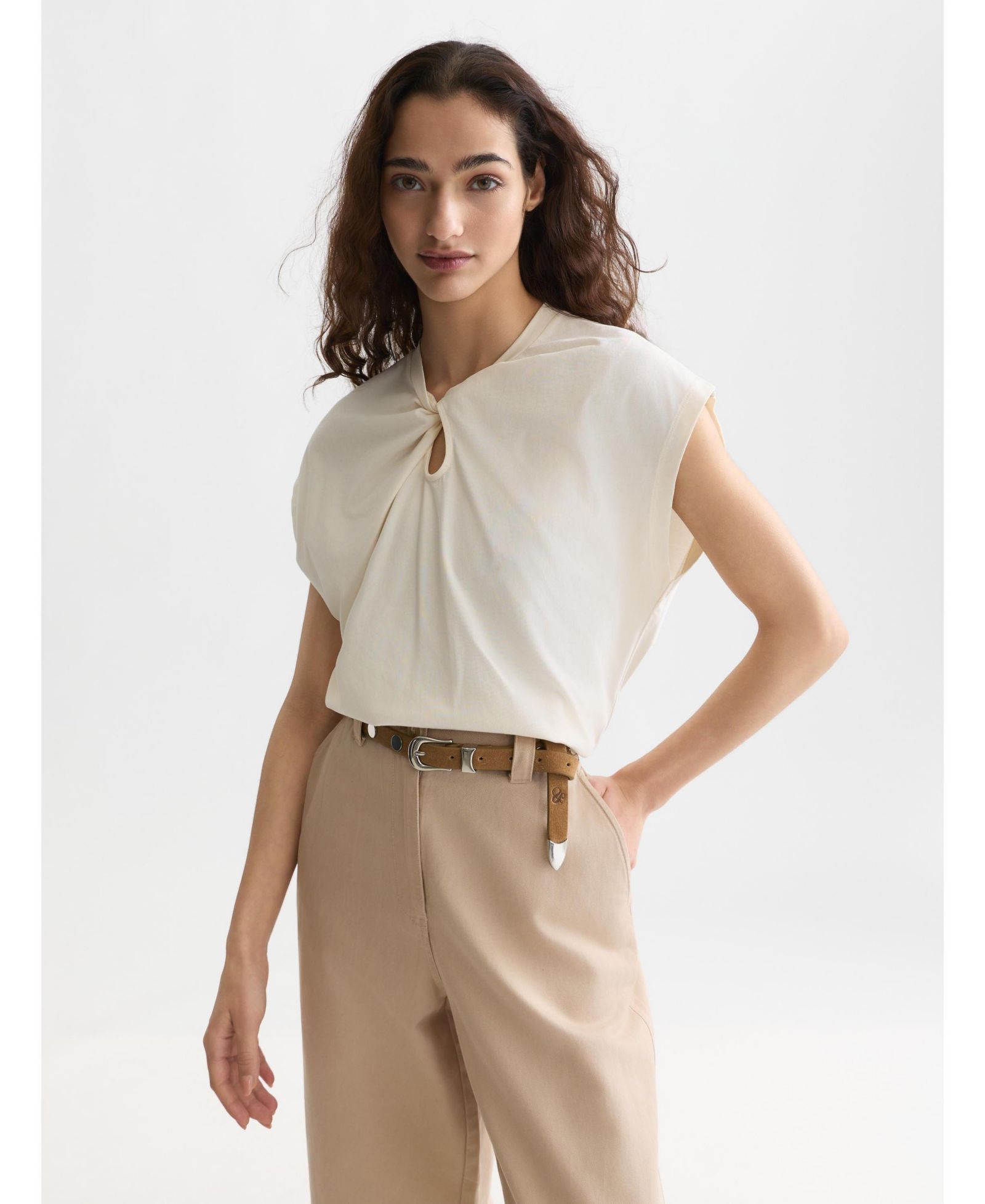 SCOTCH & SODA Women's Twisted Neckline Tops and Tees