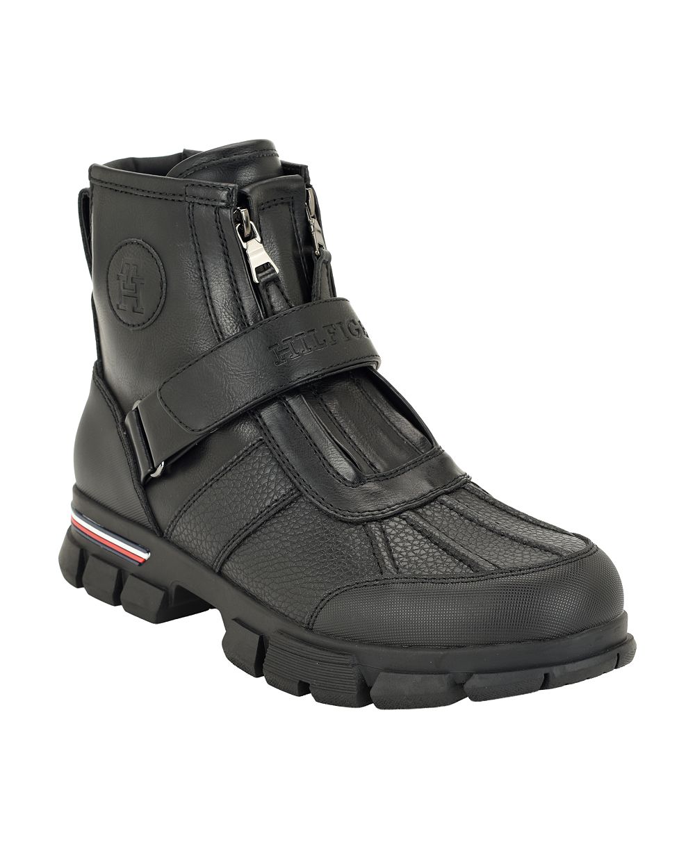 Tommy Hilfiger Men's Wivito Chunky Lug Double-Zip Boots