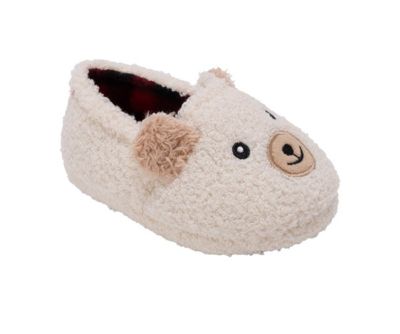 Детские мягкие тапочки Kensie Toddler Girls' Sherpa Cozy Plush SlipOn