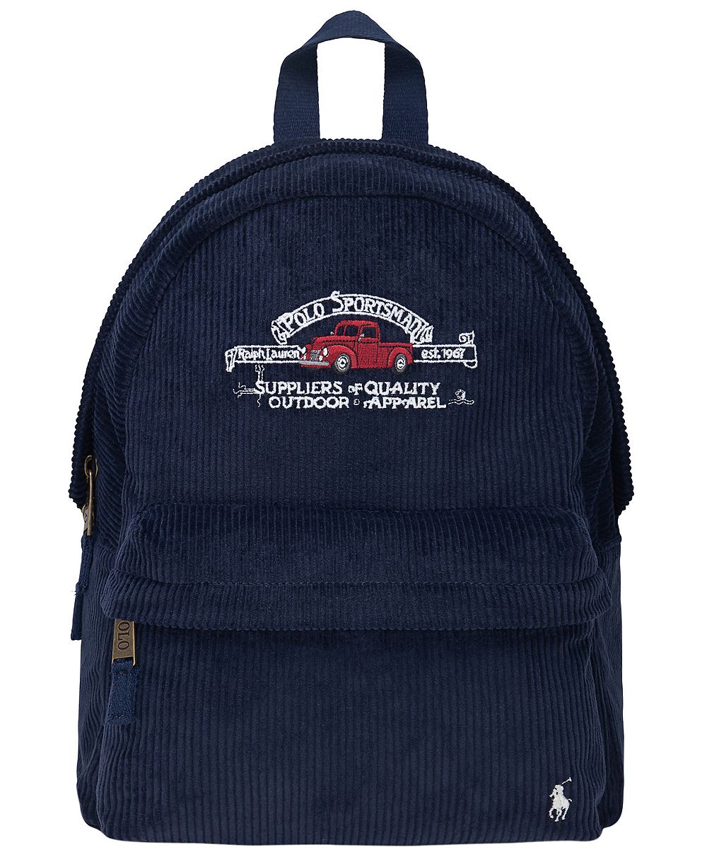 Polo Ralph Lauren Детский вельветовый рюкзак 8-20, 14" шаговый шов