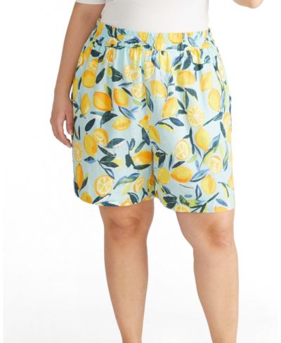 Universal Standard Женские шорты Plus Size из льна