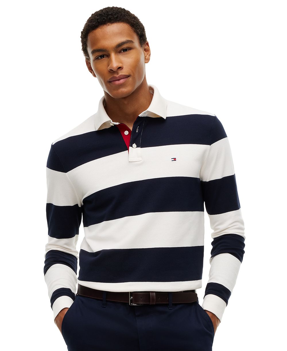 Мужская поло-рубашка Tommy Hilfiger Striped Classic Rugby