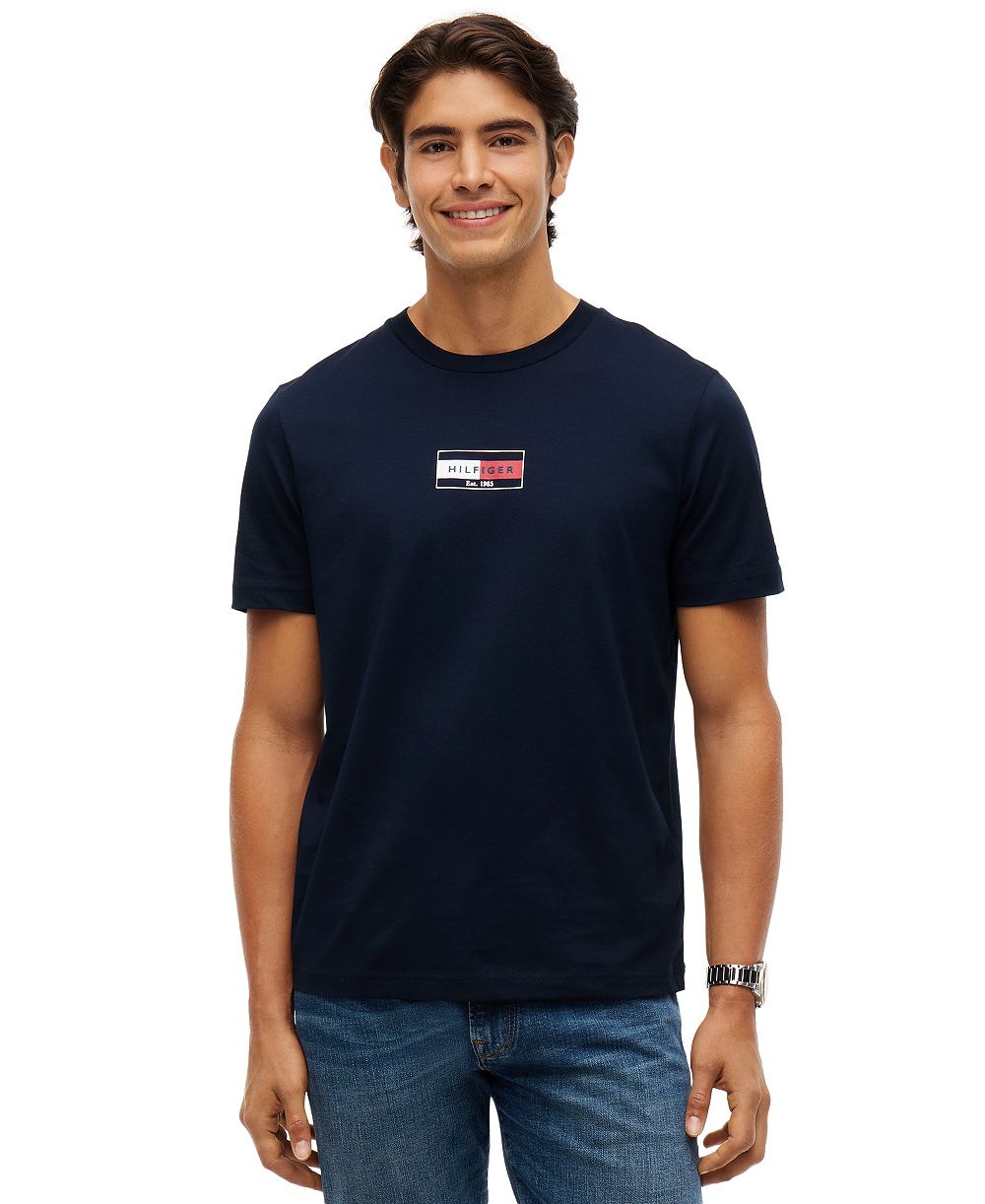 Tommy Hilfiger Men's Brand Love Small Flag T-Shirt