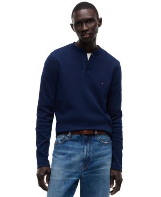 Мужская рубашка Tommy Hilfiger Henley с текстурой waffle