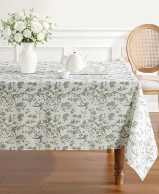 Laura Ashley Easy Care Summer Palace Tablecloth, 60" x 120"