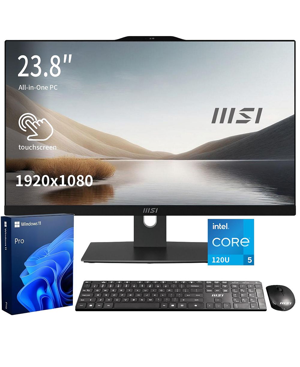 MSI Modern AM242TP 23.8" All-in-One Intel Core 5 32GB RAM Intel Graphics 1TB SSD Storage Windows 11 Pro 60Hz