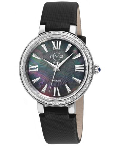 GV2 by Gevril Women's Genoa Swiss Quartz Diamond Hand made Italian leather Strap Watch