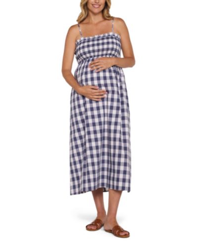 Motherhood Maternity Женское макси-платье с многослойной сборкой