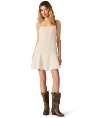 Steve Madden Women's Nabella Square Neck Sleeveless Mini Dress