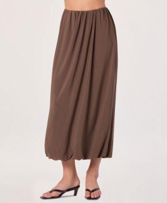 ASTR the Label Women's Bubble-Hem Midi Skirt