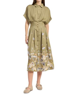 En Saison Women's Yvette Short-Sleeve Midi Dress