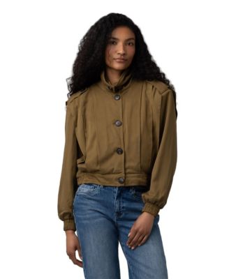 BLANK NYC Women's Mock Collar Jacket