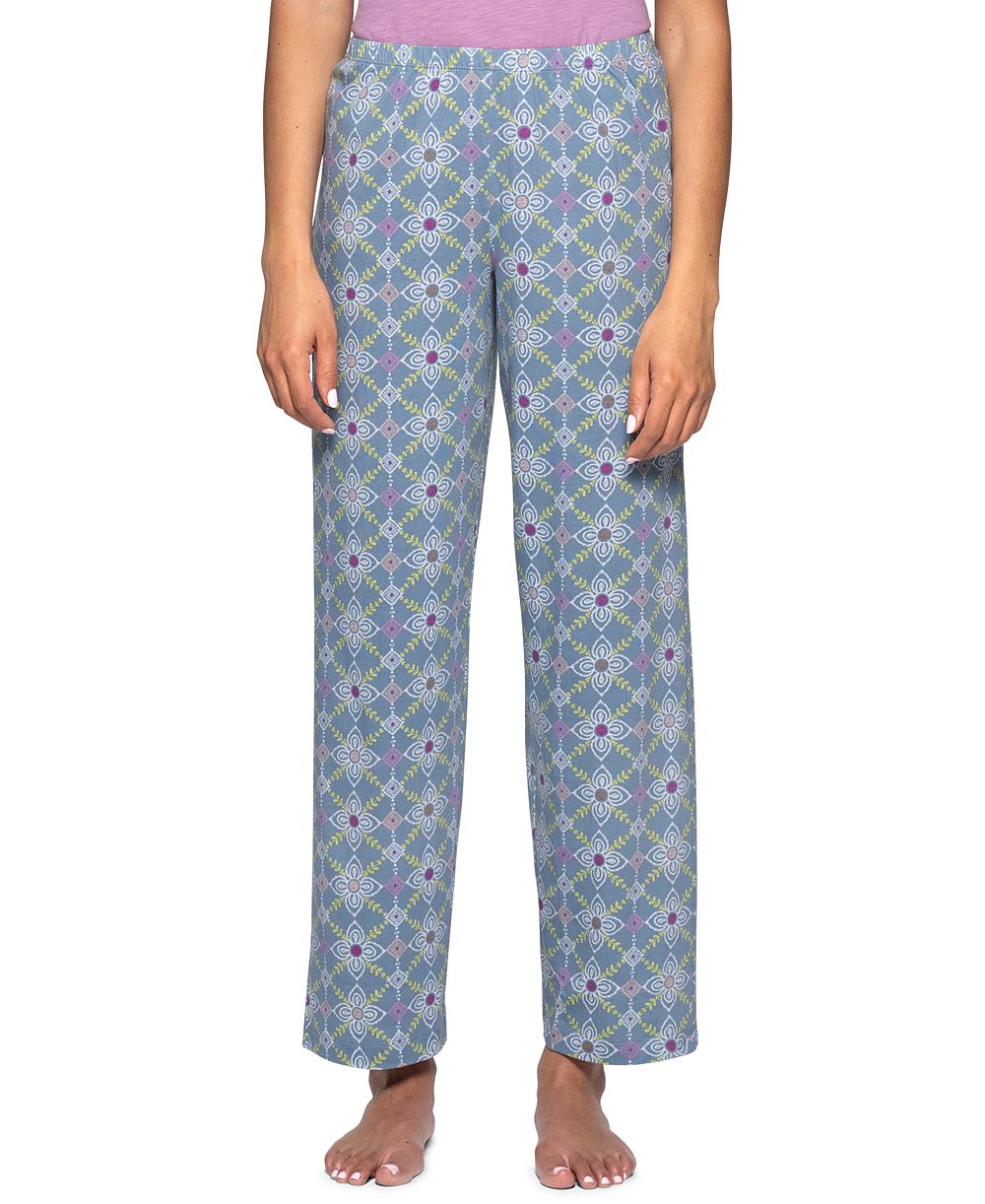 Hue Women's Got Me In Stitches Cotton-Blend Relaxed-Fit Pajama Pants