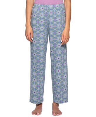 Женские брюки для пижамы Hue Women's Got Me In Stitches Cotton-Blend Relaxed-Fit
