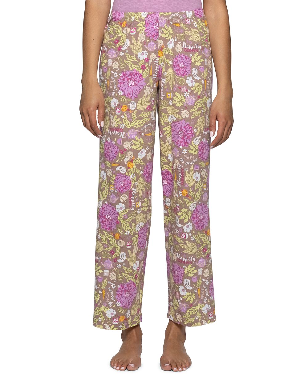 Hue Women's Harvest Floral Pull-On Relaxed-Fit Lounge Pants