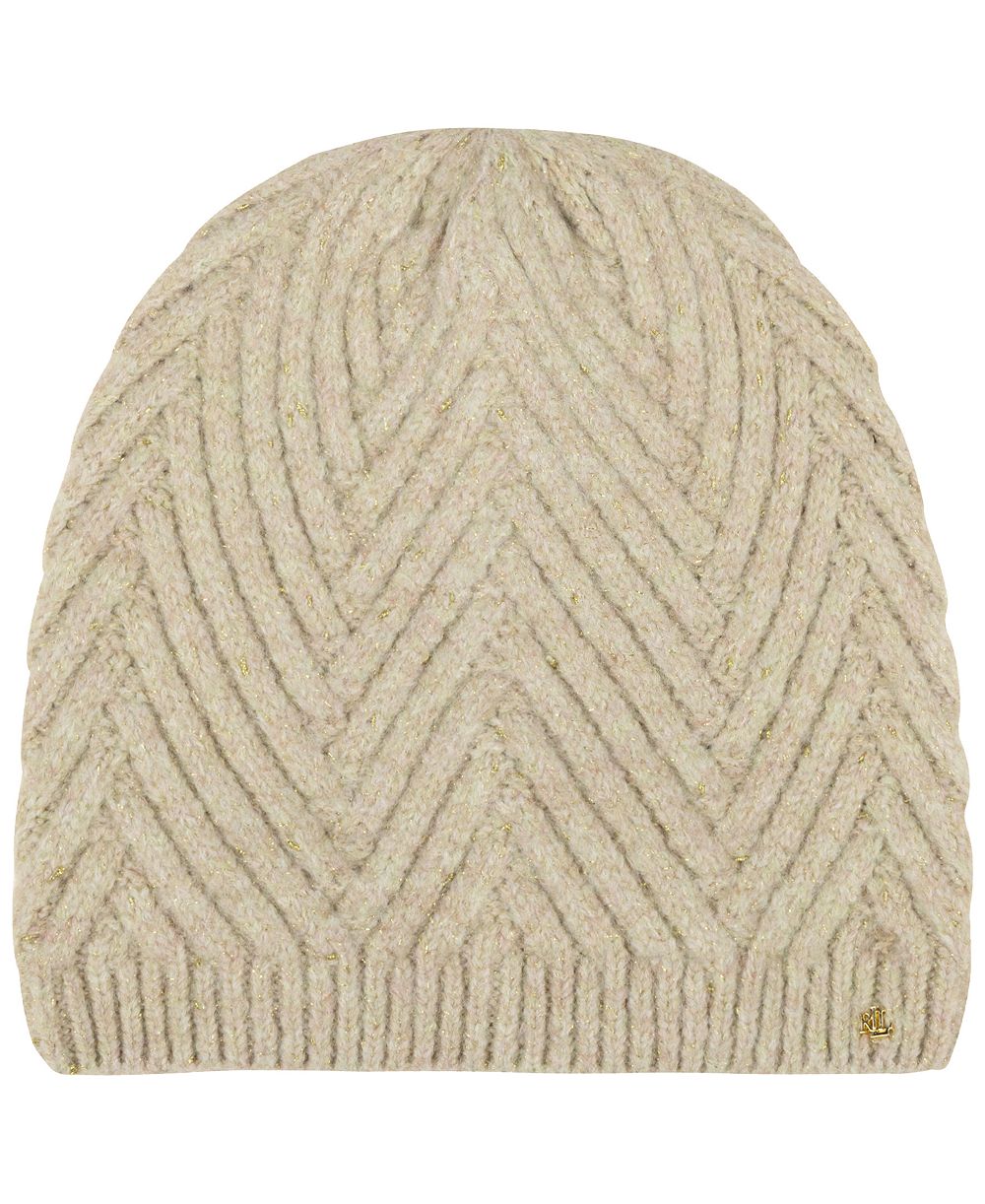Lauren Ralph Lauren Shine Herringbone Knit Hat