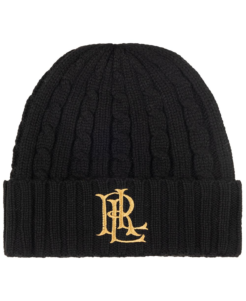 Lauren Ralph Lauren Core Logo Cable Knit Hat