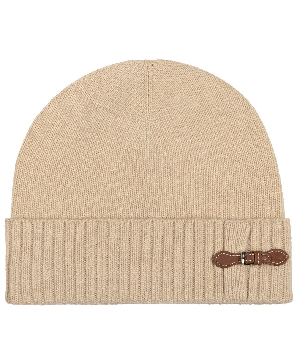 Lauren Ralph Lauren Equestrian Buckle Merino Knit Hat