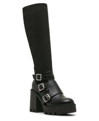 Женские ботинки Madden Girl Kuddle Buckle Platform Lug Knit