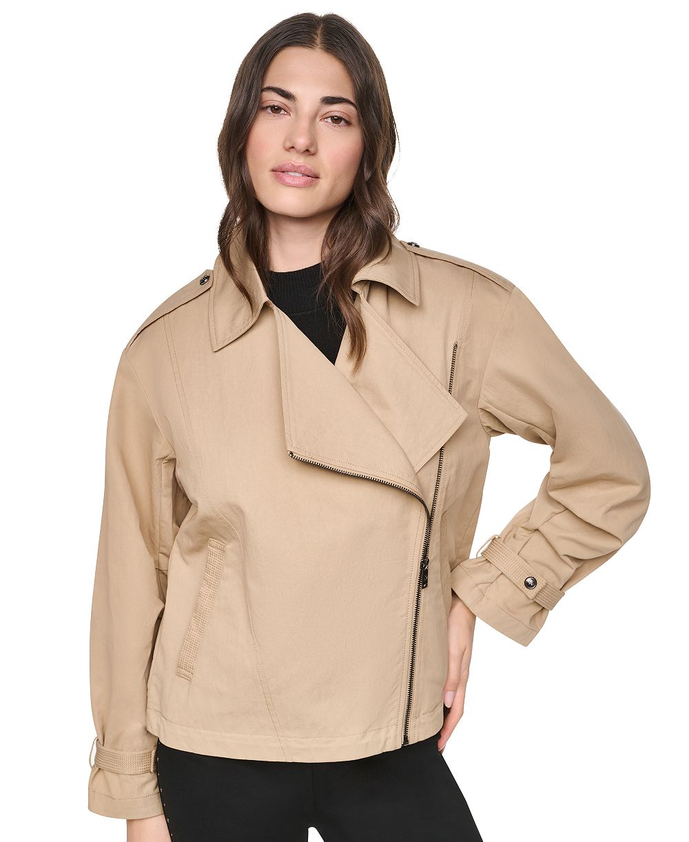 Женская куртка DKNY Collared Zip-Front Utility
