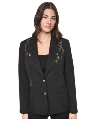 DKNY Women's Collared & Two-Button Jacket