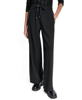 Женские широкие брюки DKNY Women's Soho Ponte с завышенной талией