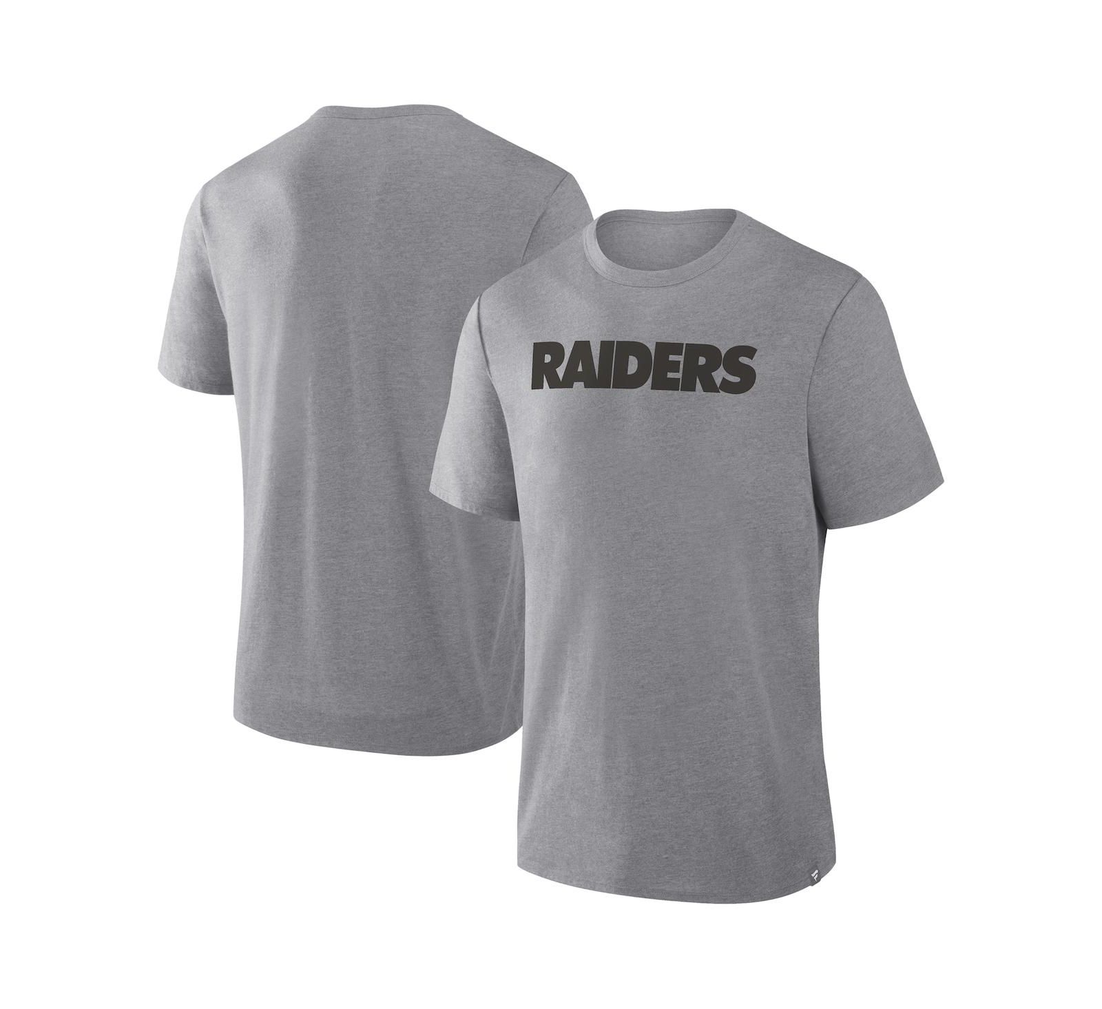 Fanatics Мужская футболка Heather Gray Las Vegas Raiders Pass Rush Tri-Blend