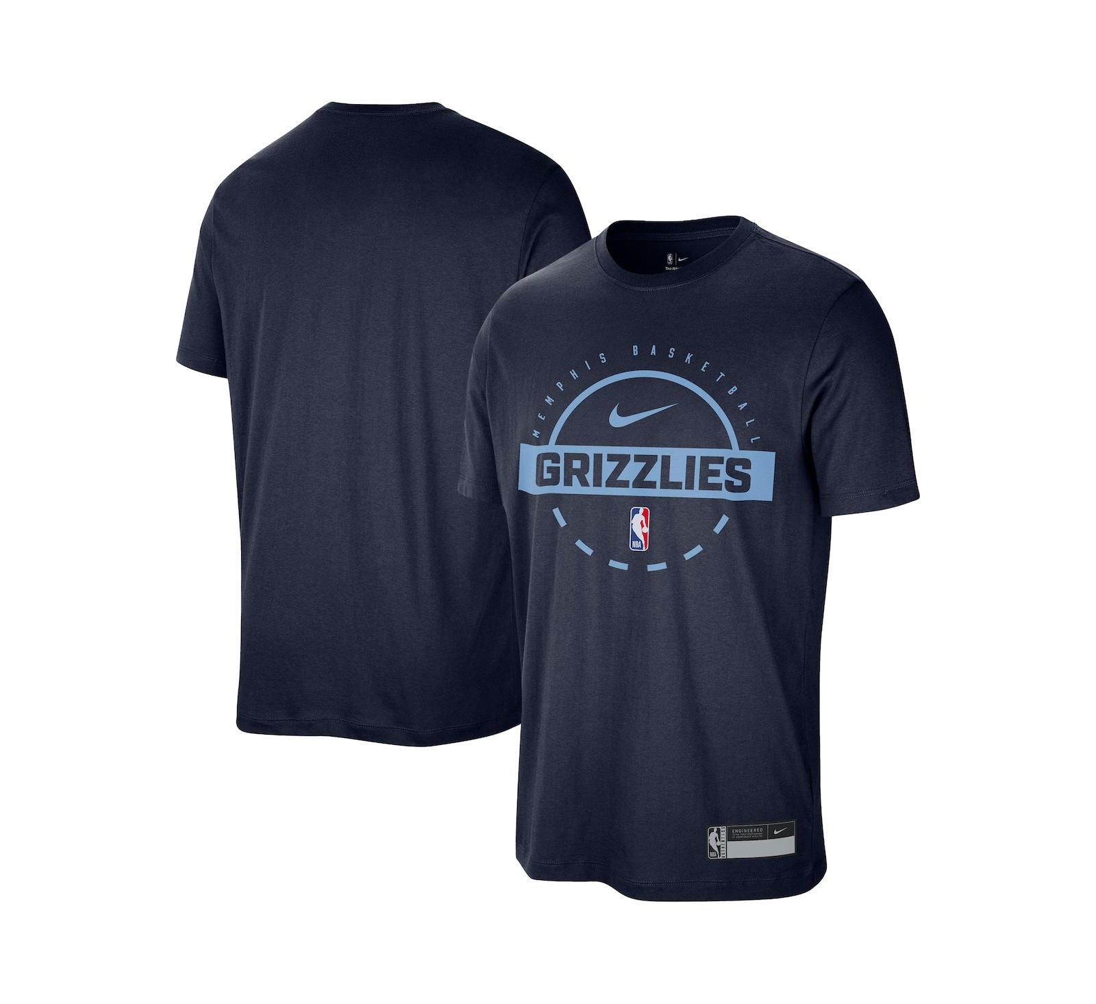 Мужская футболка Nike Memphis Grizzlies 2025/26 On-Court Flare Performance Practice Navy