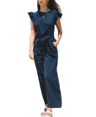 Женский комбинезон Cupshe Women's Elegant Ruffle Sleeve Jumpsuit