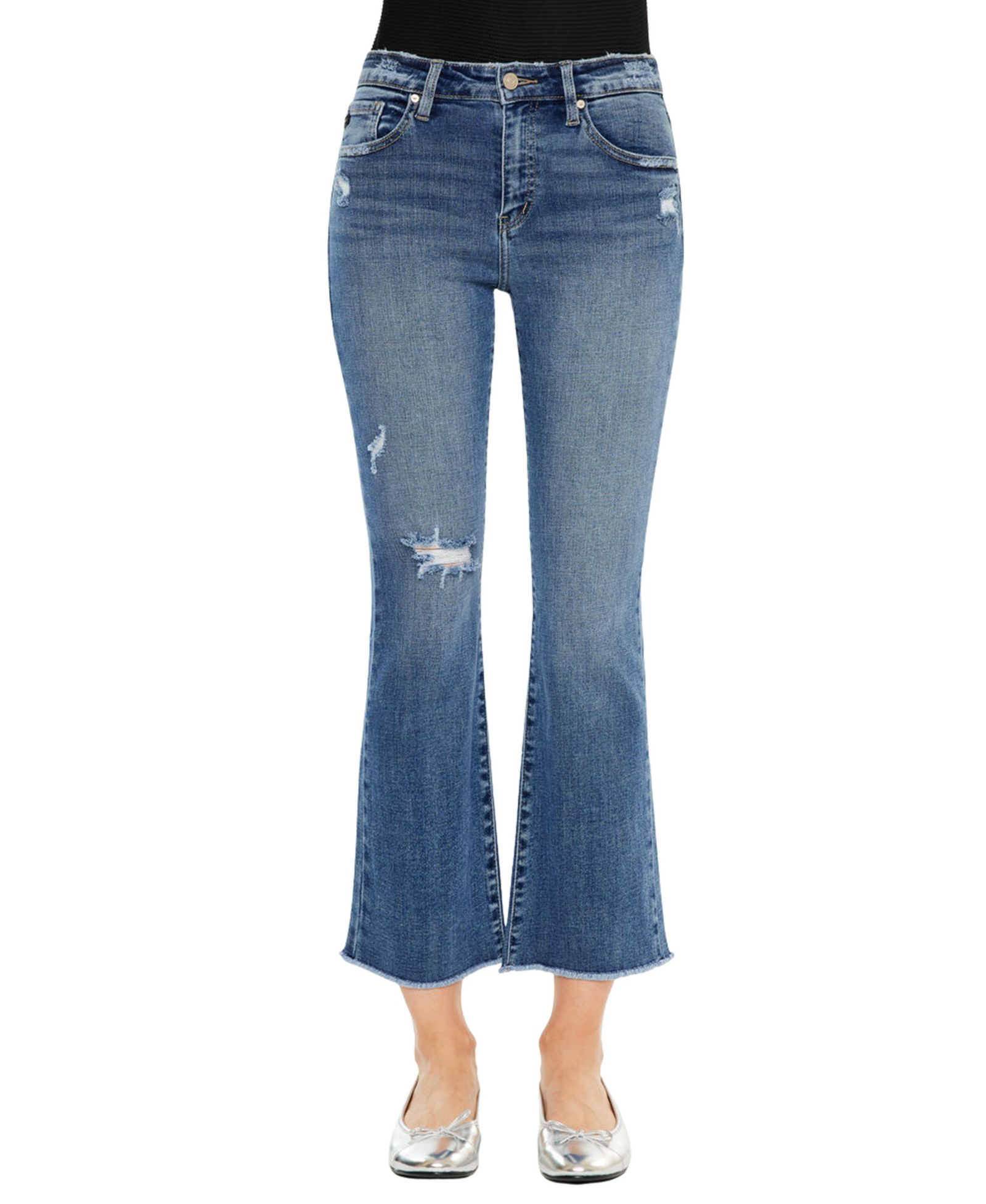 KanCan Essential Women's Honey High Rise Cropped Bootcut Jeans